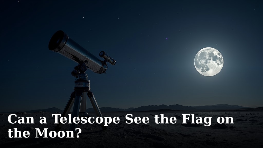 Can a Telescope See the Flag on the Moon?