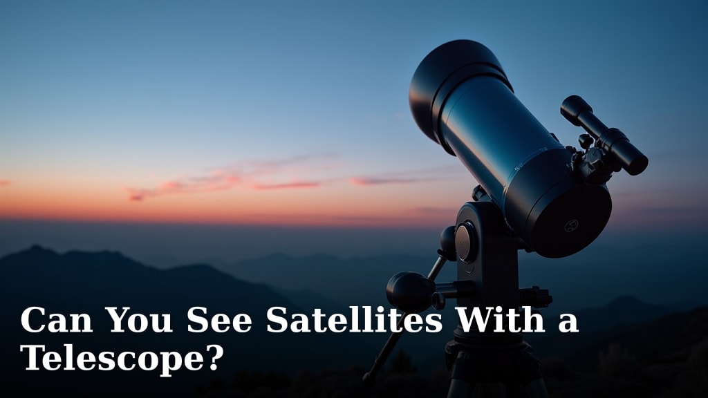 Can You See Satellites With a Telescope?