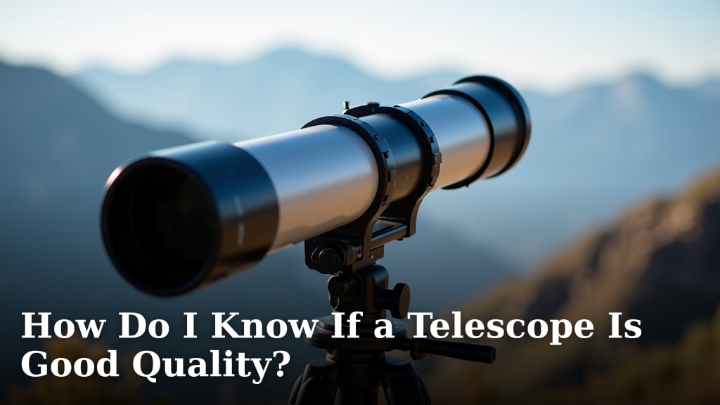 How Do I Know If a Telescope Is Good Quality?