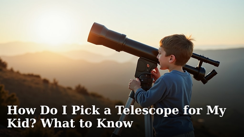 How Do I Pick a Telescope for My Kid? What to Know