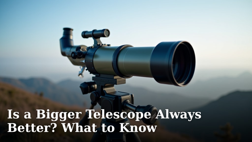 Is a Bigger Telescope Always Better? What to Know