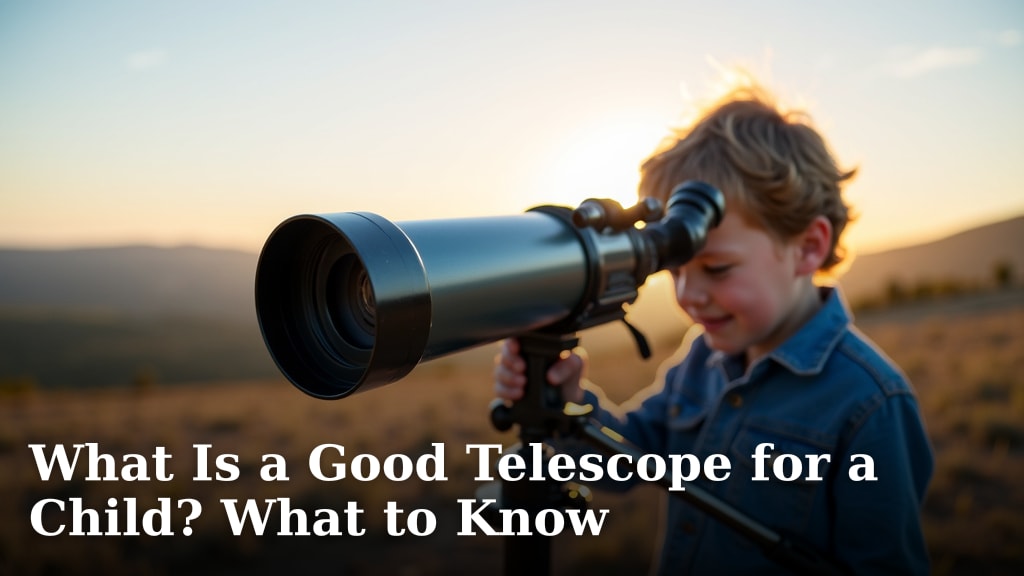 What Is a Good Telescope for a Child? What to Know