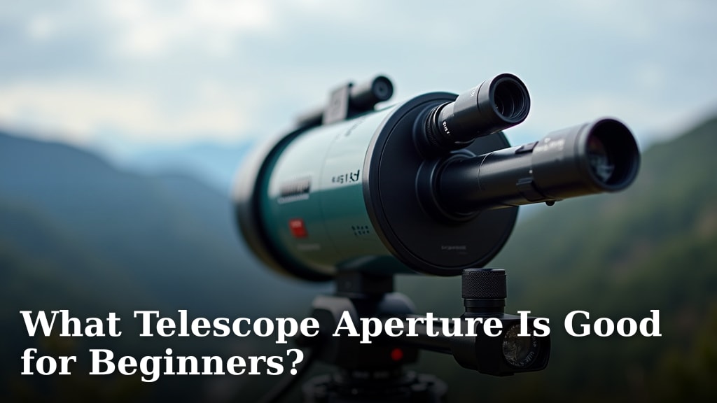 What Telescope Aperture Is Good for Beginners?